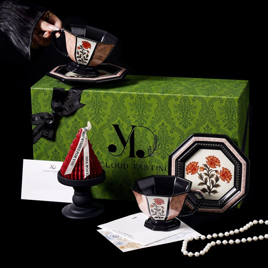 Coffee Cup, Tray & Scented Candle Gift Set