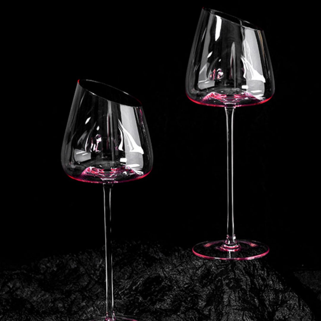 Angled Rim Red Wine Glass Gift Set