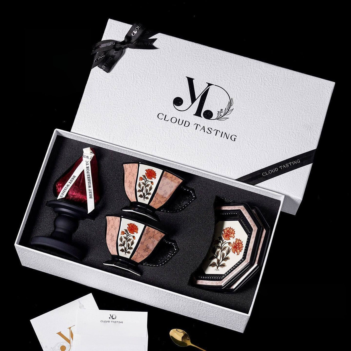 Coffee Cup, Tray & Scented Candle Gift Set