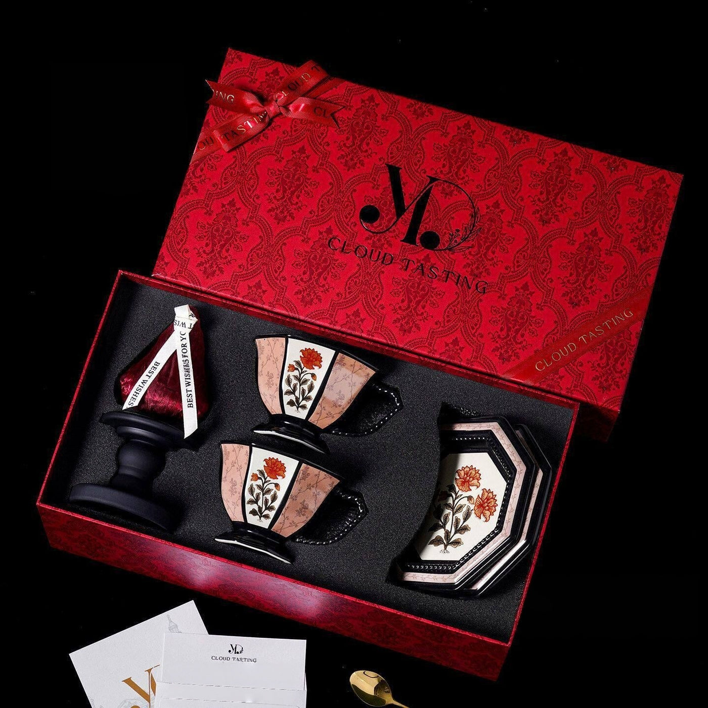 Coffee Cup, Tray & Scented Candle Gift Set
