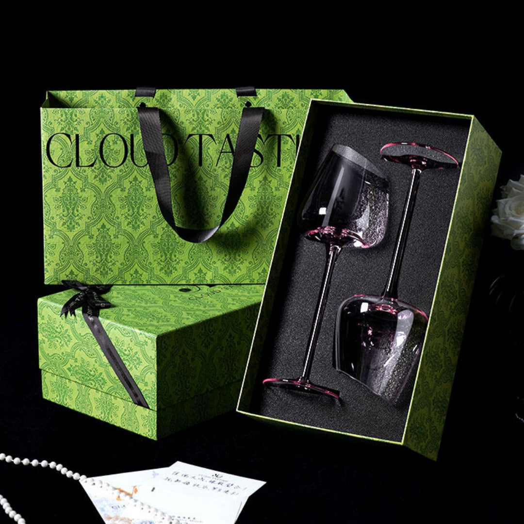 Angled Rim Red Wine Glass Gift Set