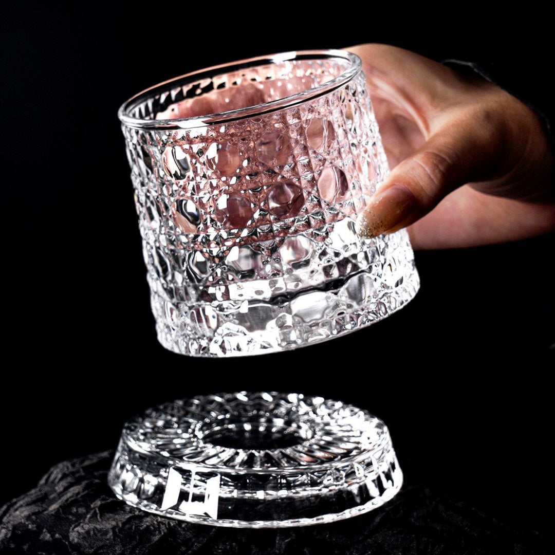 360° Rotating Whiskey Glass Gift Set