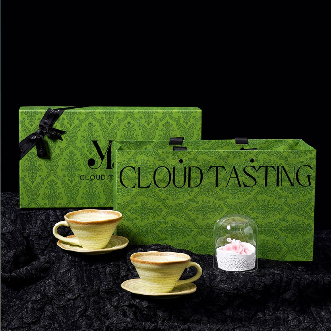 Coffee Cup & Rose Scented Candle Gift Set