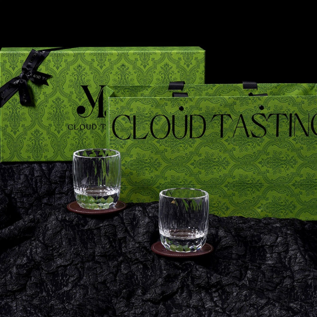 Crystal Whiskey Glass & Coaster Gift Set