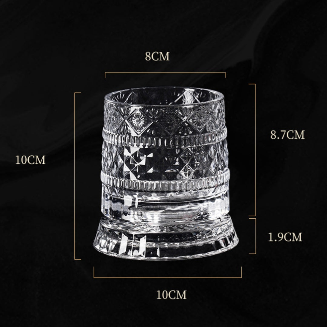 360° Rotating Whiskey Glass Gift Set