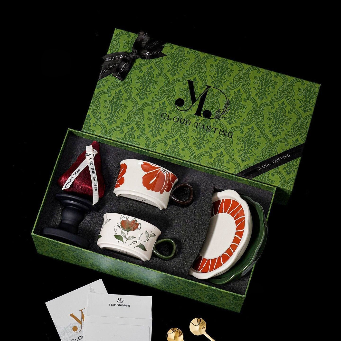 Coffee Cup & Saucer with Scented Candle Gift Set
